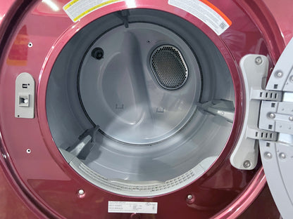 27 Inch Samsung 7.5 Cu ft Front Load Electric Dryer In Burgundy, DV42H5200EF/A3, 444376  ,