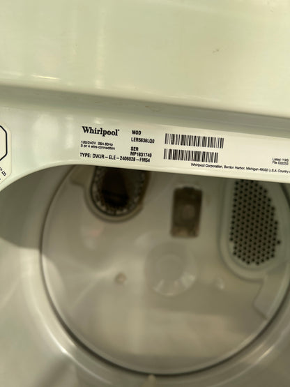 Whirlpool Electric Dryer in White/Blue, LER5636LQ0, 999550