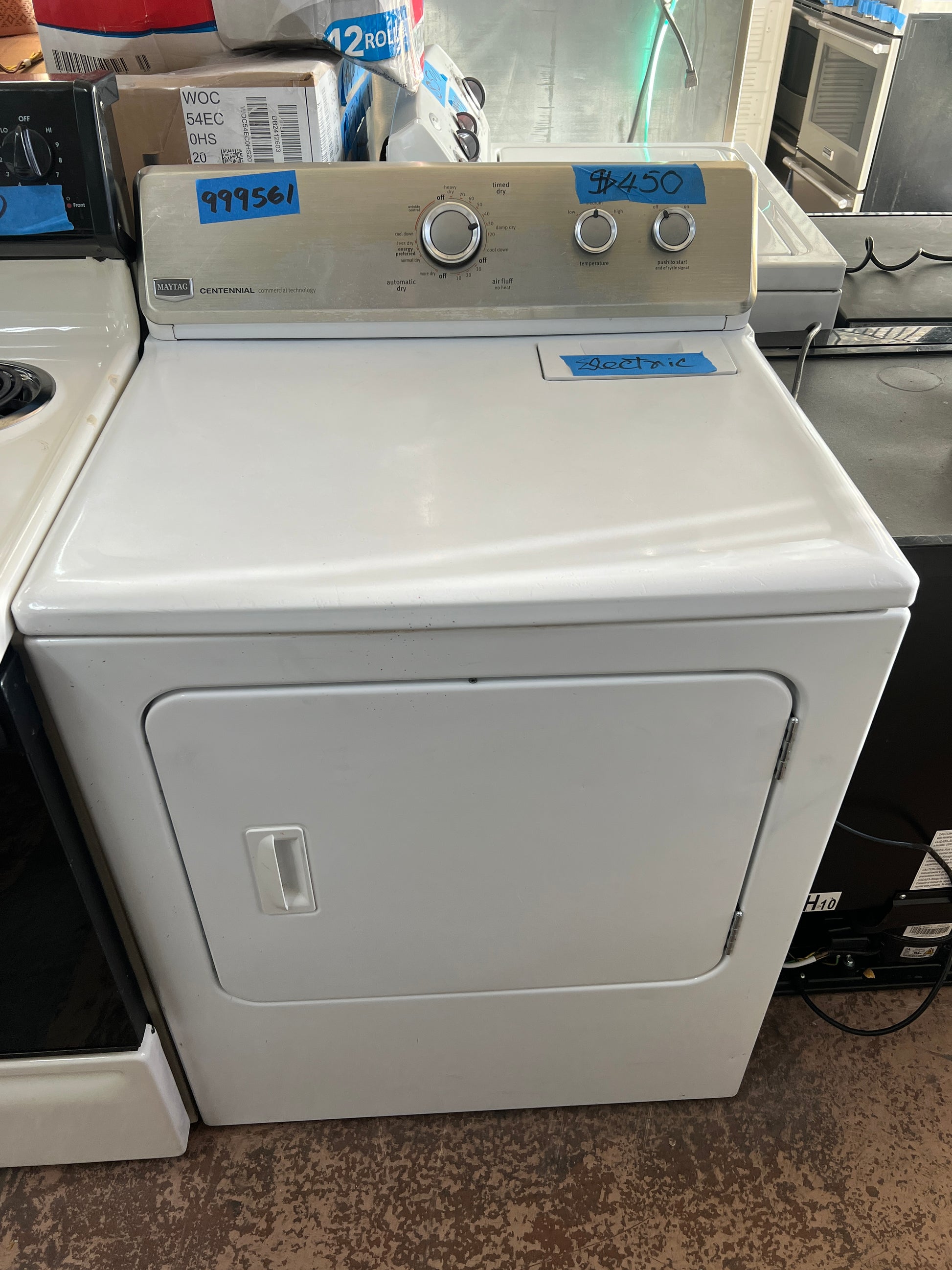 Secadora eléctrica Maytag en color blanco, MEDC300BW0, 999561