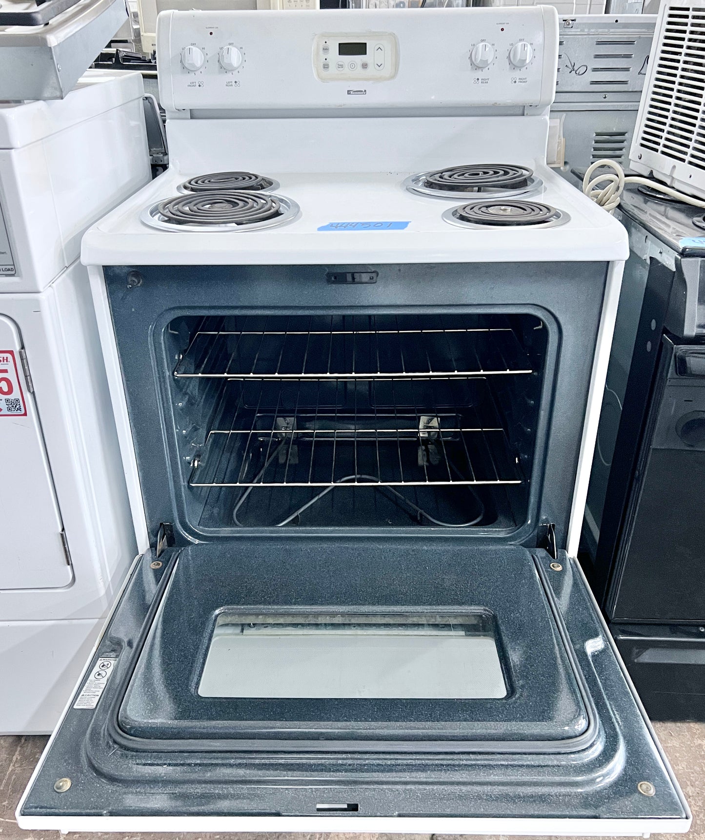 30 Inch Kenmore White 4 Burner Electric Range Oven Stove coil elements , 790.91042402 , 444501