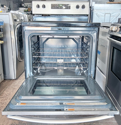 30 Inch Whirlpool Electric Glasstop Stainless Steel Range , Stove , Oven , WFE505W0JZ, 444505