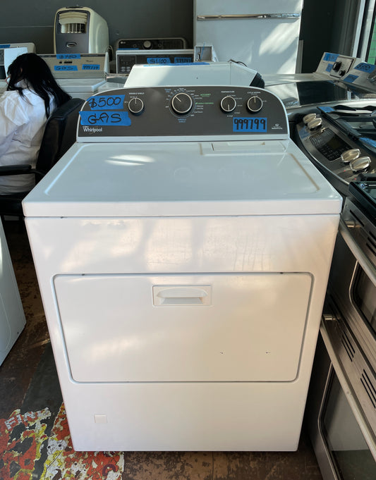 Whirlpool Gas Dryer In White/Grey, WGD4850BW0, 999799