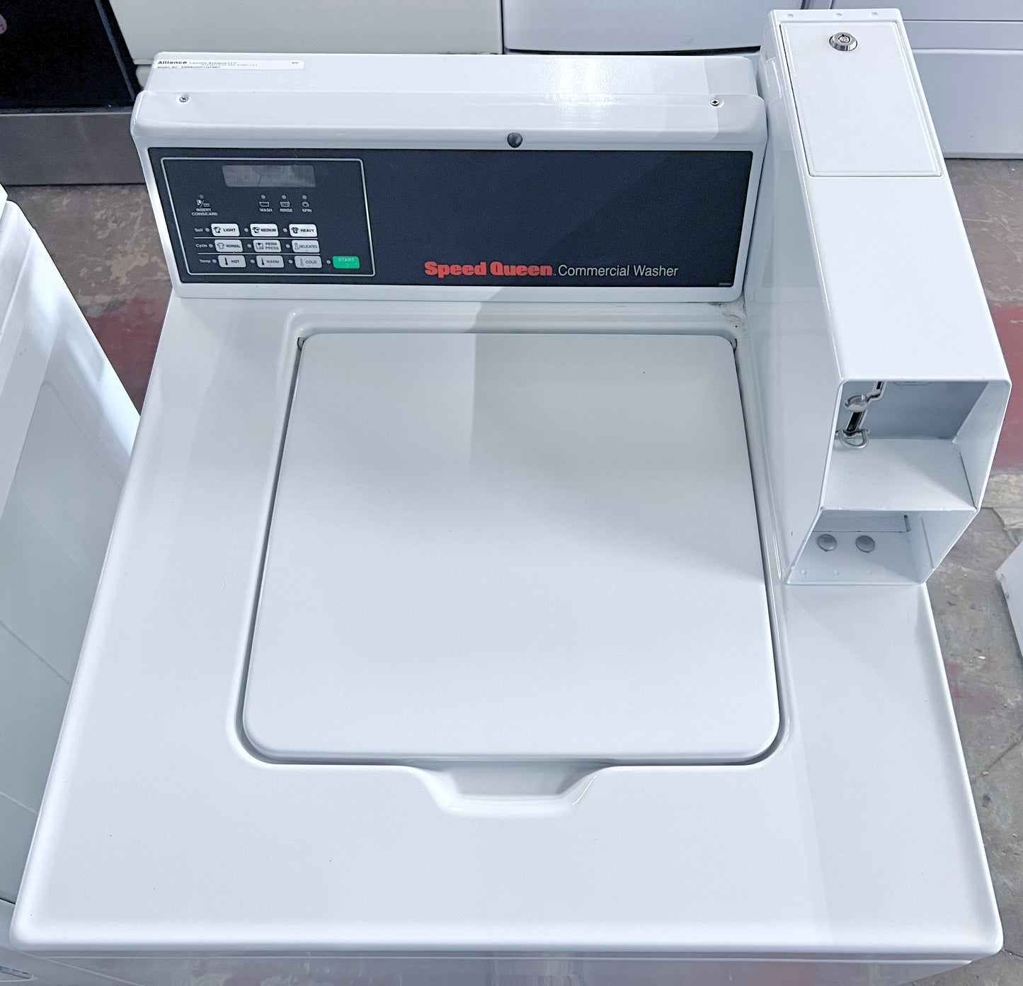 26 Inch Speed Queen Commercial Coin Drop or Bluetooth Card Payment Washer Machine Top Load , SWNNC2HP115TW01