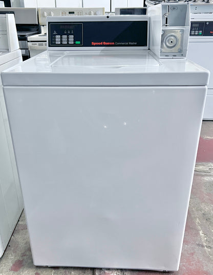 26 Inch Speed Queen Commercial Coin Drop or Bluetooth Card Payment Washer Machine Top Load , SWNNC2HP115TW01