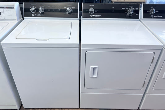 Speed Queen Commercial 26 Inch Washer and 27 Inch Dryer Set , Electric , Residential Usage , White Color , 373705