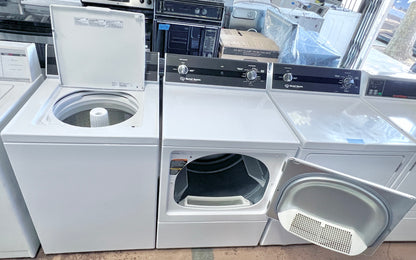 Speed Queen Commercial 26 Inch Washer and 27 Inch Dryer Set , Electric , Residential Usage , White Color , 373705