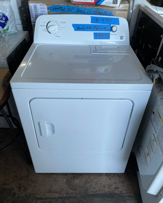 Kenmore Electric Dryer In White, 110.60222511, 999811
