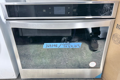 30 Inch Whirlpool  * New Open Box * WOS51EC0HS 5.0 Cu. Ft. Smart Single Oven,  Touchscreen, Frozen Bake, Temperature Sensor, Multi-Step Cooking, Rapid Preheat, Keep Warm Setting, Control Lock, Star K Sabbath,  Stainless Steel , 369148
