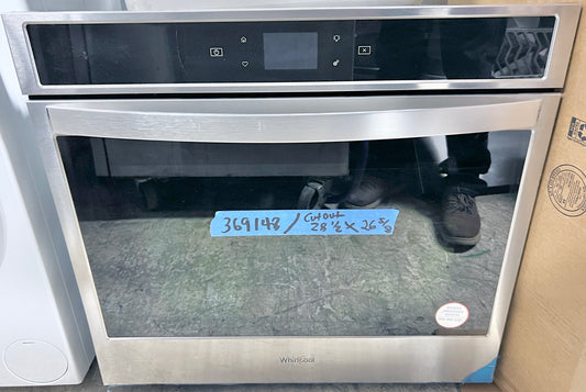 30 Inch Whirlpool  * New Open Box * WOS51EC0HS 5.0 Cu. Ft. Smart Single Oven,  Touchscreen, Frozen Bake, Temperature Sensor, Multi-Step Cooking, Rapid Preheat, Keep Warm Setting, Control Lock, Star K Sabbath,  Stainless Steel , 369148