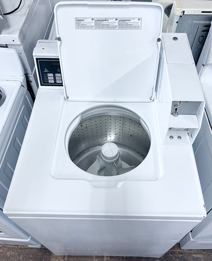 26 Inch Speed Queen Commercial Coin Drop or Bluetooth Card Payment Washer Machine Top Load , SWNNC2HP115TW01 , 373716