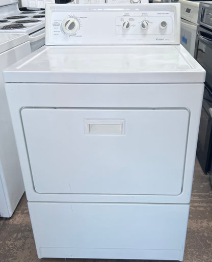 27 Inch Kenmore Front Load Gas Dryer Machine , White , 110.72912100, 373717