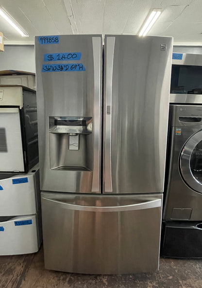 Kenmore Elite 36 Inch French Door Refrigerator Grab-N-Go, Door-In-Door Stainless Steel, 795.72193.3 , 999858