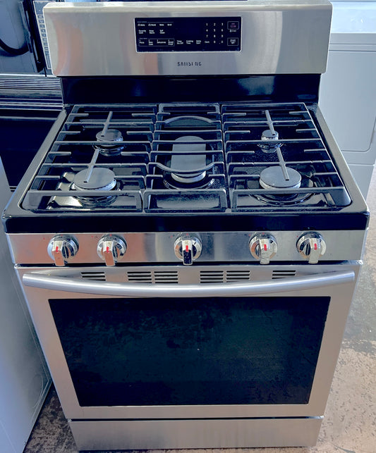 Samsung NX58H5600SS Stainless Steel 5 Burner Gas Range , Convection Oven 30 Inch 373711