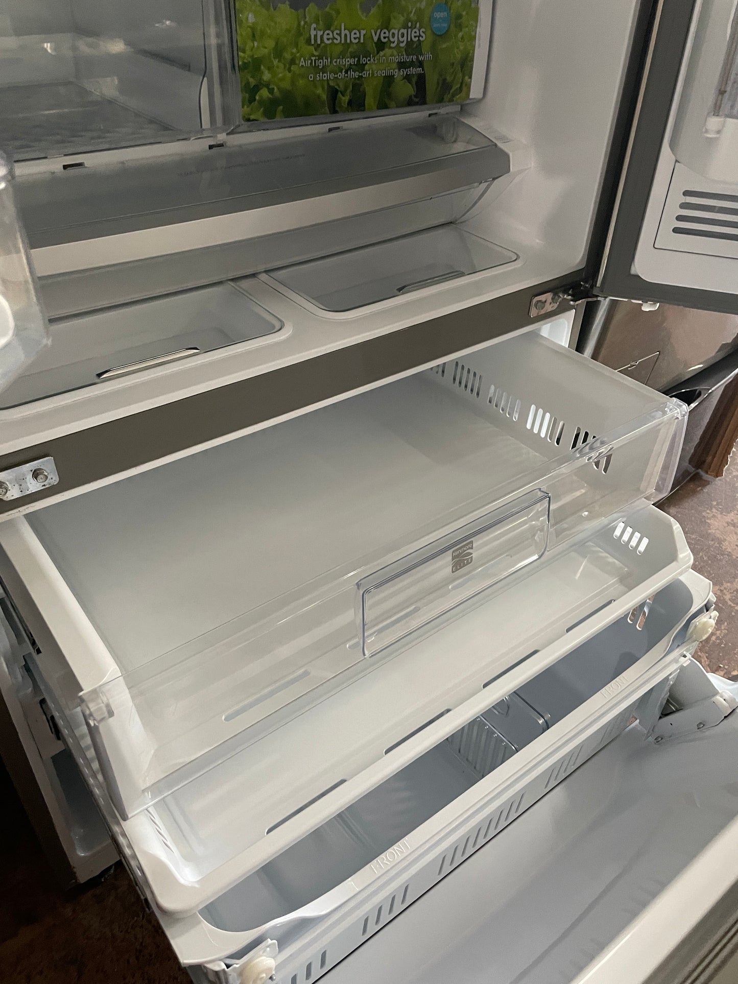 Kenmore Elite 36 Inch French Door Refrigerator Grab-N-Go, Door-In-Door Stainless Steel, 795.72193.3 , 999858