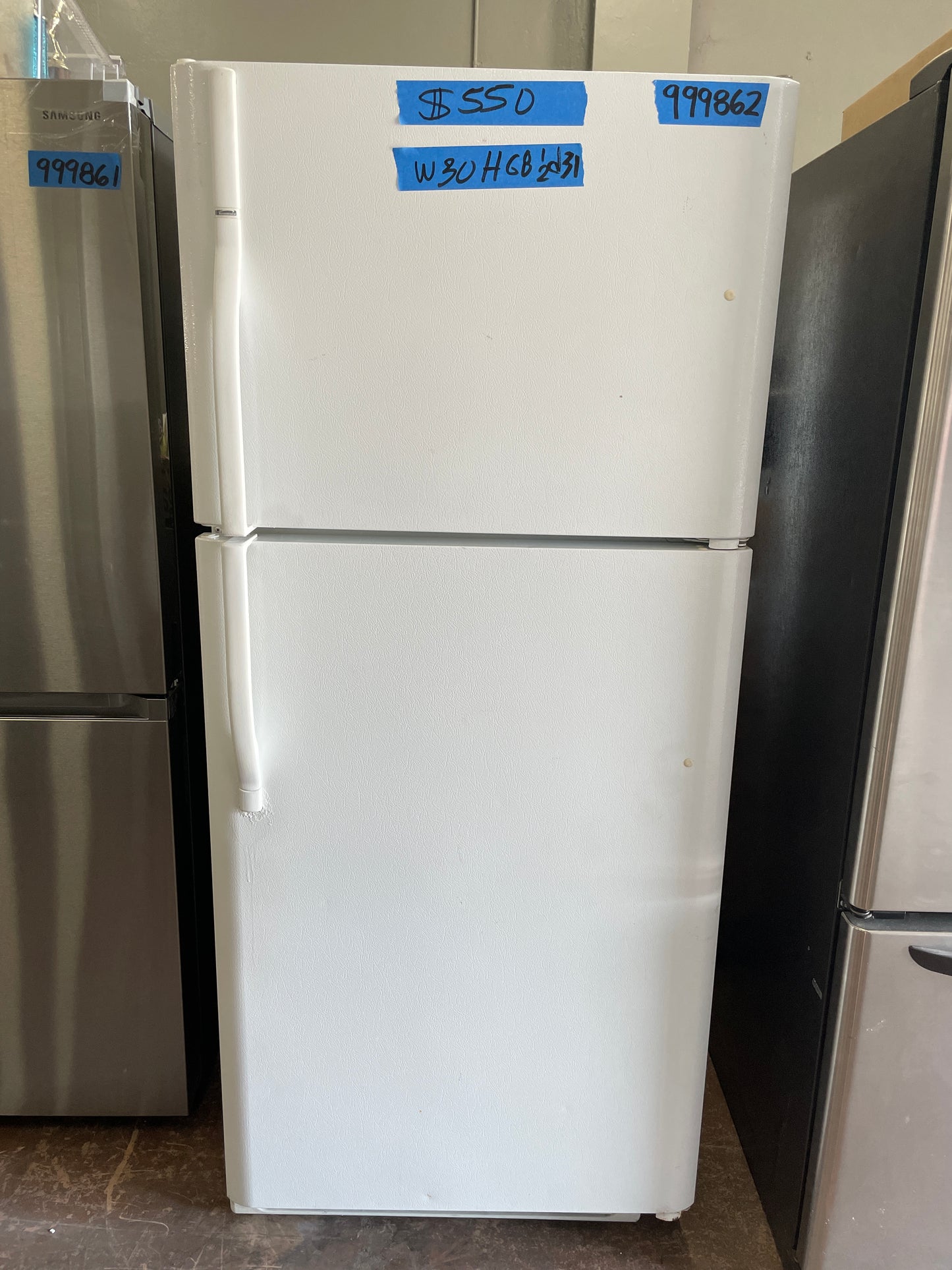 Kenmore 30 Inch Top Freezer Refrigerator In White, 253.7492400, 999862