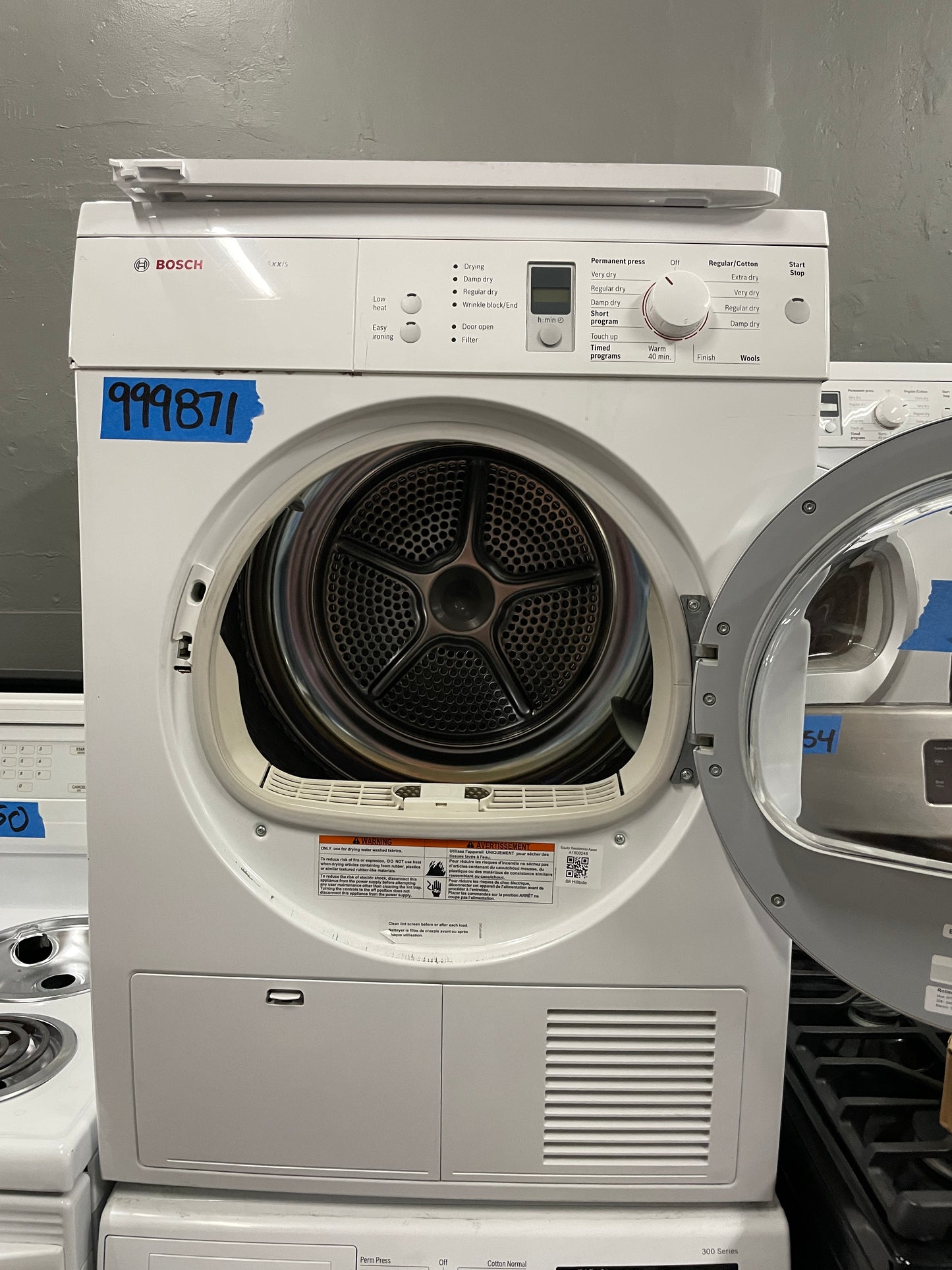 Bosch Front Load Washer & Electric Dryer In White, WTE86300US, 999871