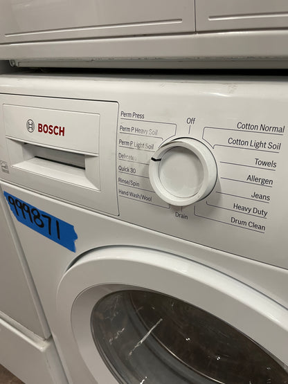 Bosch Front Load Washer & Electric Dryer In White, WTE86300US, 999871