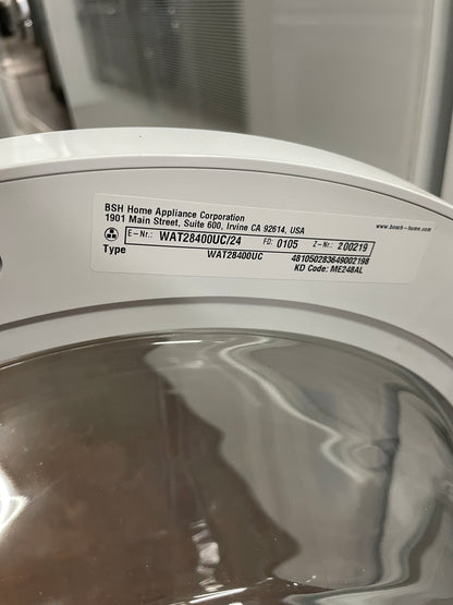 Bosch Front Load Washer & Electric Dryer In White, WTE86300US, 999871