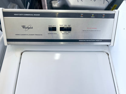27 Inch Whirlpool Commercial Coin Operated Washer Machine , Top Load , White , CAM2752KQ , 373728