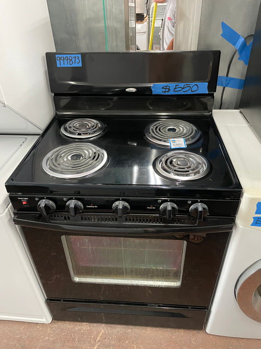 Whirlpool 30 Inch Coil Top Electric Range In Black, 999873