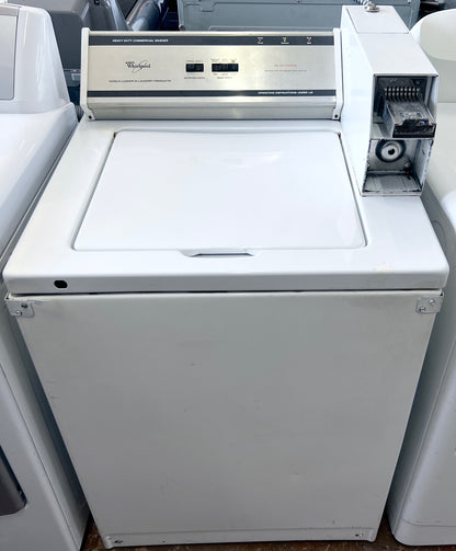 27 Inch Whirlpool Commercial Coin Operated Washer Machine , Top Load , White , CAM2752KQ , 373728