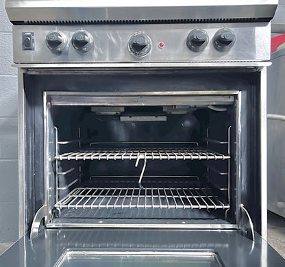 30 Inch Wolf Gourmet Stainless Steel 4 Burner Gas Range Convection Oven , 373730