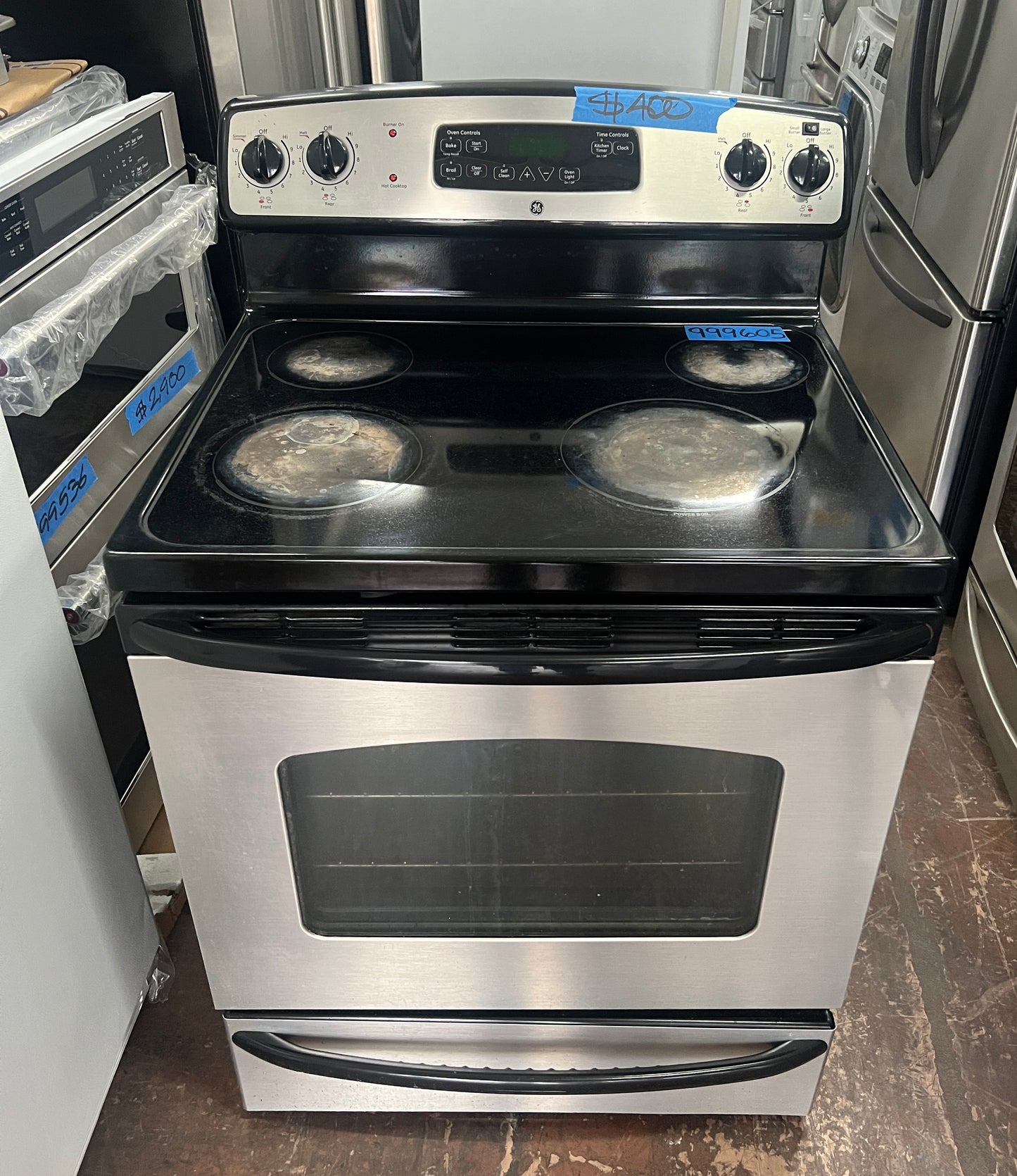 Ge 30 Electric Glass Top Range in Stainless Steel,790.74133310, 999605