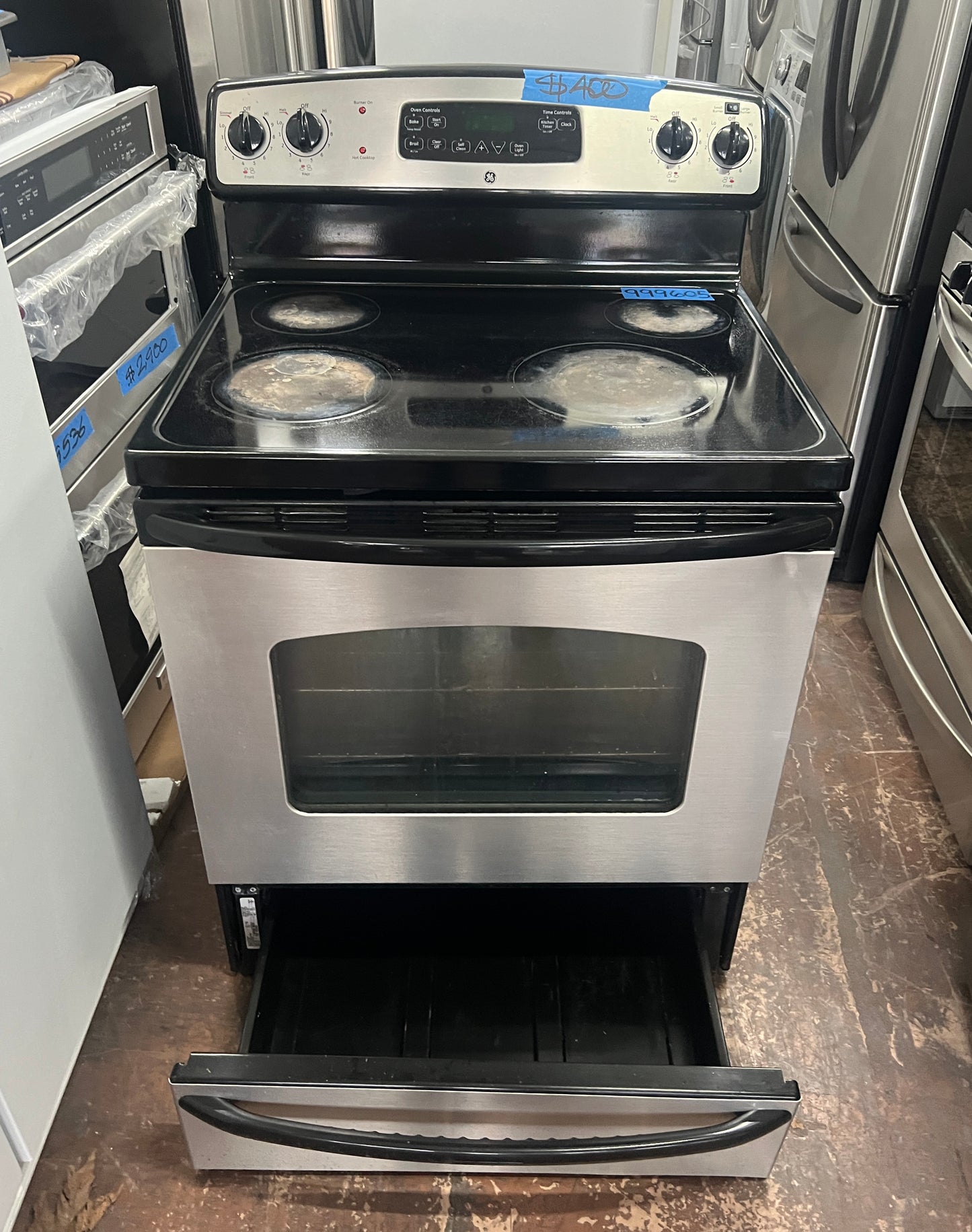 Ge 30 Electric Glass Top Range in Stainless Steel,790.74133310, 999605