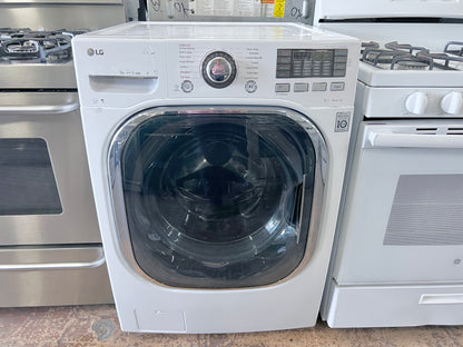 27 Inch LG TurboWash Series  WM4270HWA 4.5 cu. ft. Front Load Washer  1,300 RPM, Steam, TurboWash, Allergiene Cycle, LG Twin Wash Compatibility, Stainless Steel Drum, Energy Star , White , 373731