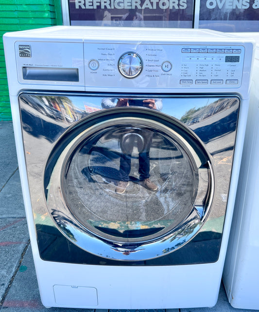27 Inch Kenmore Elite Front Load Washer Machine , 796.41482410 , White , 373733