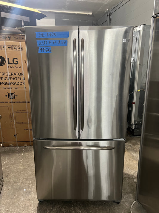 Ge Profile 36 Inch French Door Stainless Steel Counter Depth Refrigerator, PFCS1NFYC, 999623
