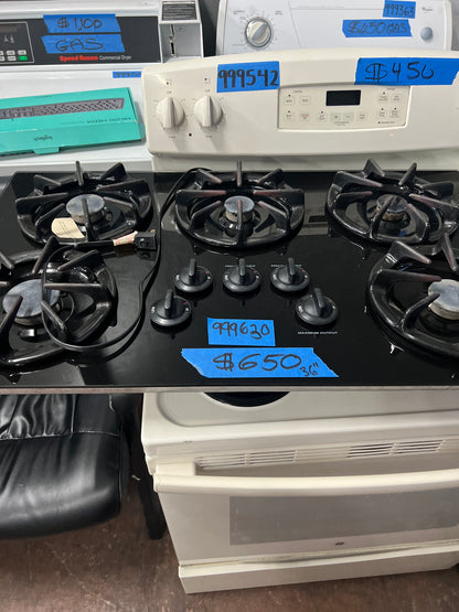 GE Profile 36 Gas Cooktop In Black Ready For Pick Up, 999630