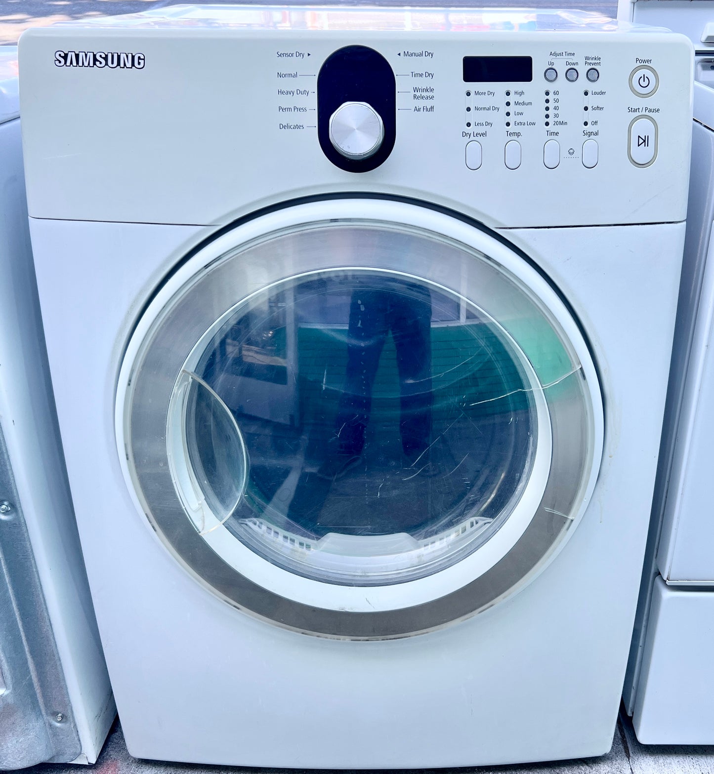 27 Inch Samsung Front Load Stackable Gas Dryer 7.3 Cu Ft , DV218AGW, White , 373738