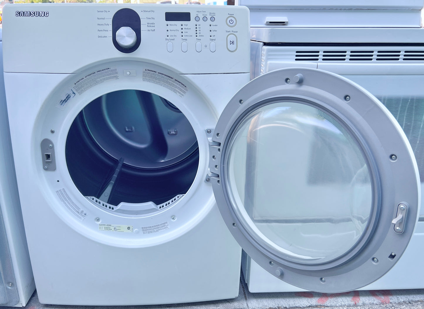 27 Inch Samsung Front Load Stackable Gas Dryer 7.3 Cu Ft , DV218AGW, White , 373738