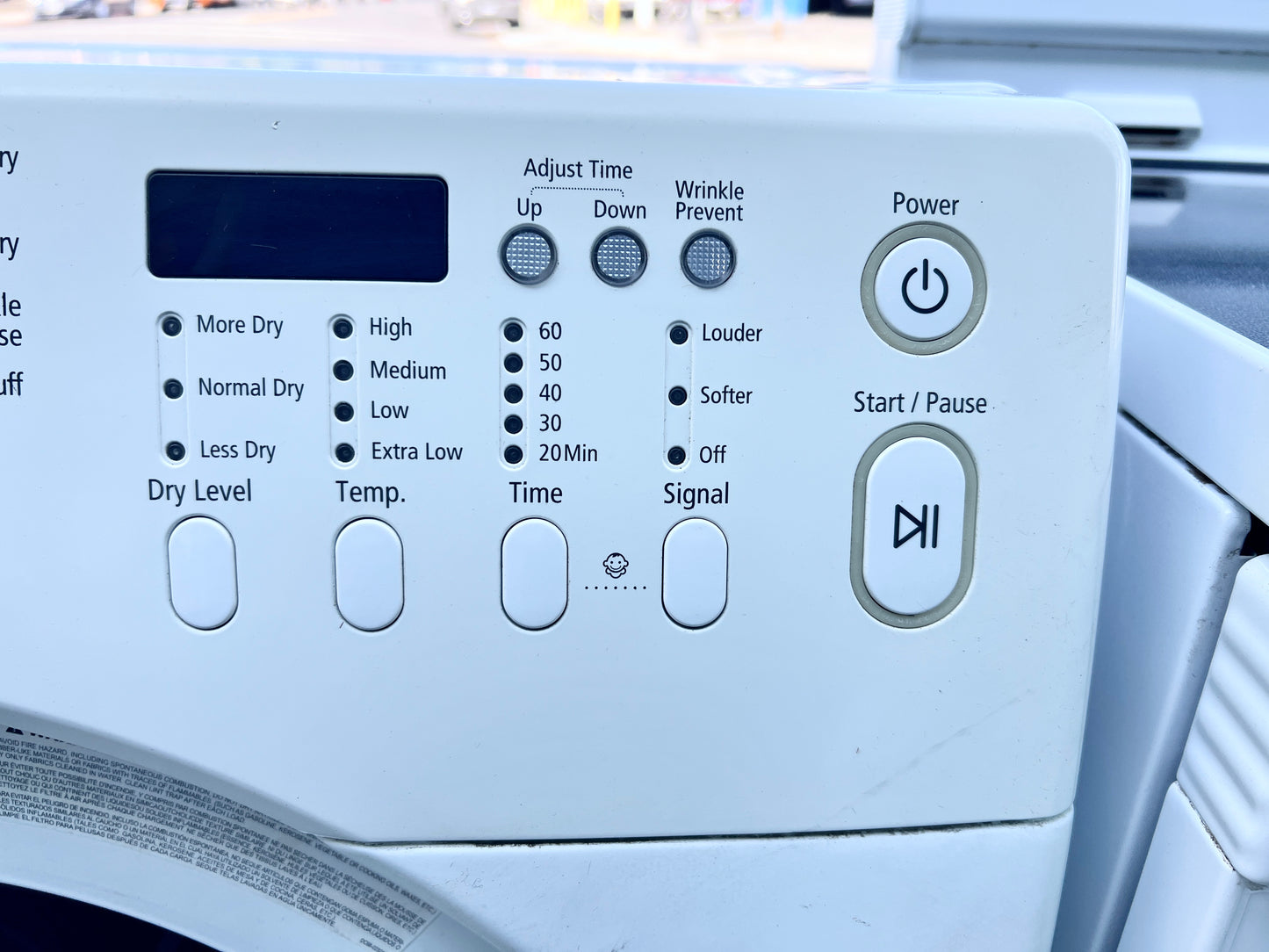 27 Inch Samsung Front Load Stackable Gas Dryer 7.3 Cu Ft , DV218AGW, White , 373738