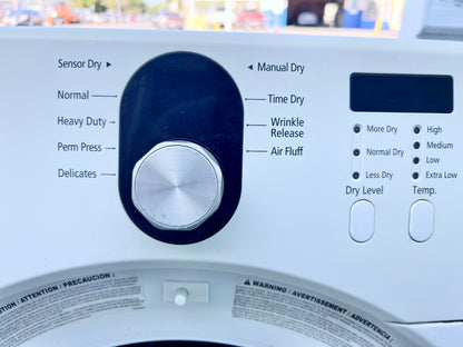 27 Inch Samsung Front Load Stackable Gas Dryer 7.3 Cu Ft , DV218AGW, White , 373738