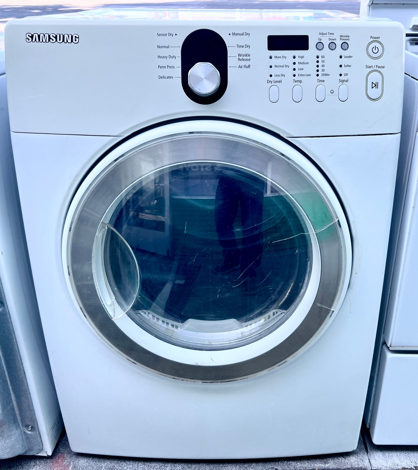 27 Inch Samsung Front Load Stackable Gas Dryer 7.3 Cu Ft , DV218AGW, White , 373738