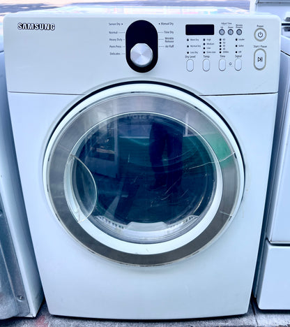 27 Inch Samsung Front Load Stackable Gas Dryer 7.3 Cu Ft , DV218AGW, White , 373738