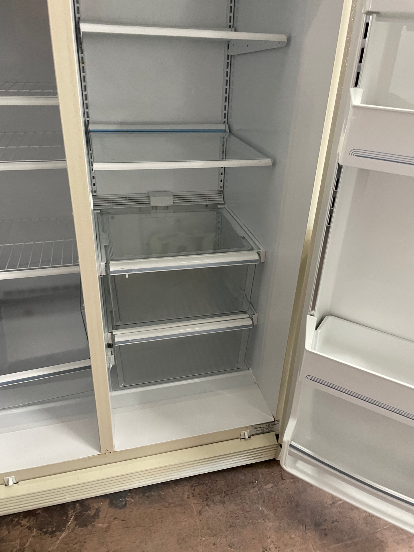 GE 36 Side By Side Refrigerator In Off White, TFX25JR, 444144