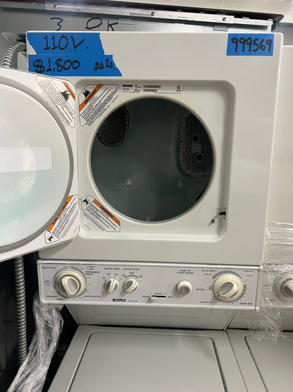 Kenmore 24 Washer Dryer Laundry Center In White 110.88732796, 110V, 999659