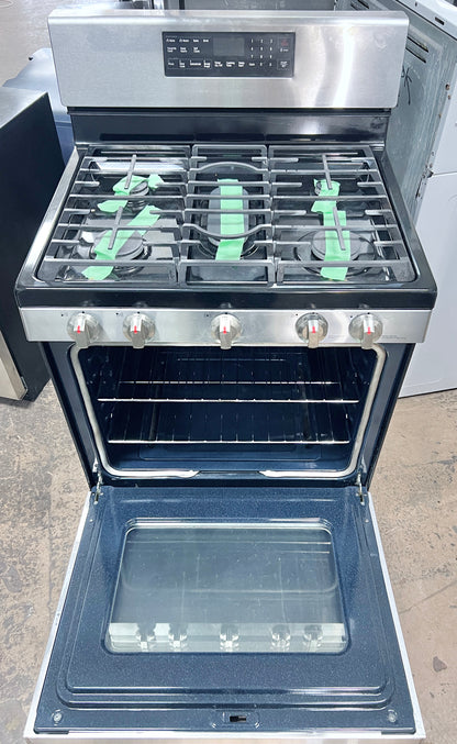 Samsung NX58H5600SS 30 inch Gas Range , 5 Burners , 5.8 Cu Ft Oven , Convection, Storage Drawer , Self Clean , Child Safety Lock , Auto Shut Off Option , Delay Start, Auto Oven Light ,Sabbath , Proofing , Stainless Steel  , 373756