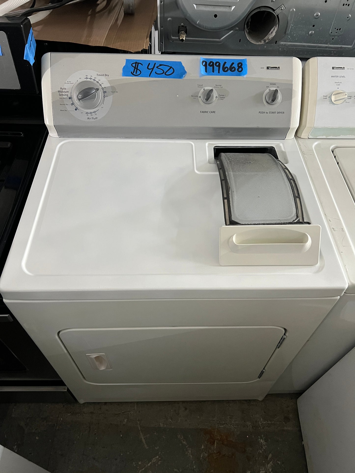 Kenmore 600 Electric Dryer In White, 110.69652800, 999668