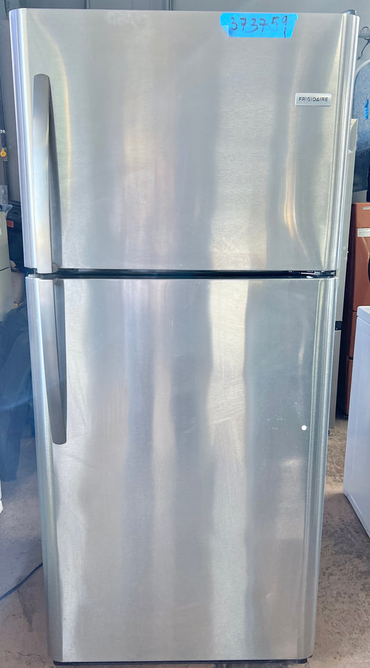 Frigidaire  FFTR2021TS 30 Inch Top Freezer Refrigerator 20.4 cu. ft., Full-Width Freezer Shelf, Reversible Door, Stainless Steel , 373759