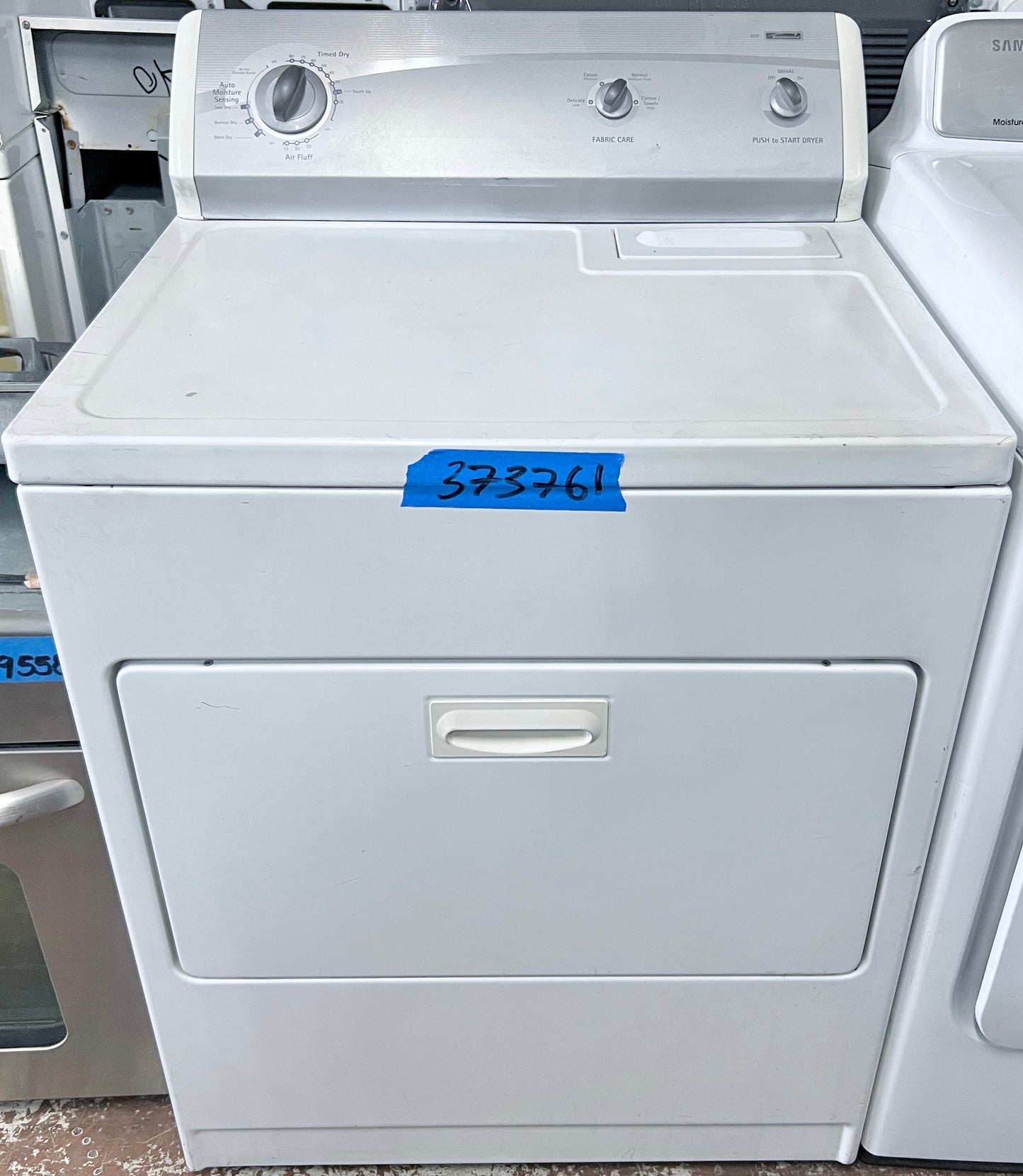 29 Inch Kenmore 600 Series Electric Front Load Electric Dryer Machine , White , 110.69622800 , 373761