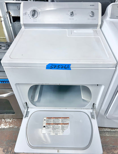 29 Inch Kenmore 600 Series Electric Front Load Electric Dryer Machine , White , 110.69622800 , 373761