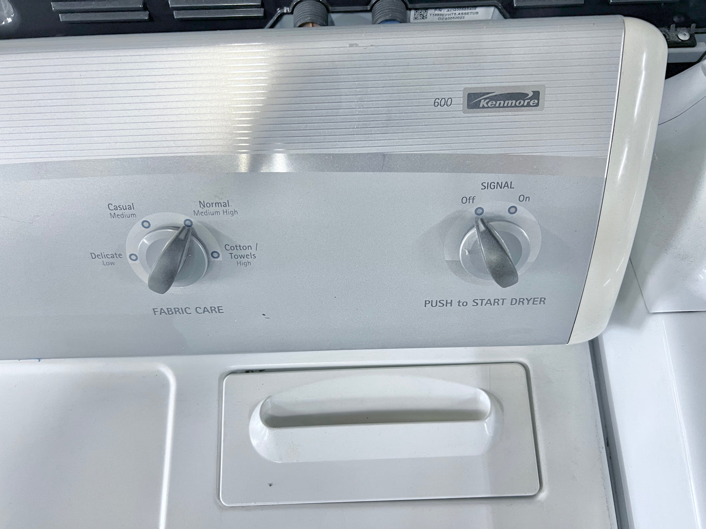 29 Inch Kenmore 600 Series Electric Front Load Electric Dryer Machine , White , 110.69622800 , 373761