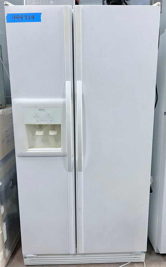 36 Inch Whirlpool Side By Side Full Depth Refrigerator  White , Water Ice Dispenser , SS25AEXHW01, 444334