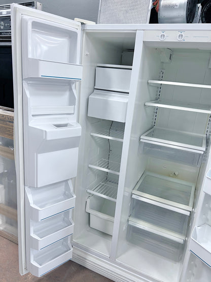 36 Inch Whirlpool Side By Side Full Depth Refrigerator  White , Water Ice Dispenser , SS25AEXHW01, 444334