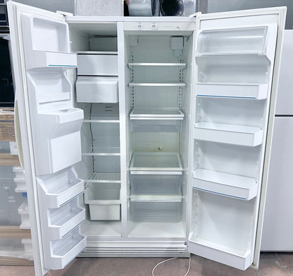 36 Inch Whirlpool Side By Side Full Depth Refrigerator  White , Water Ice Dispenser , SS25AEXHW01, 444334