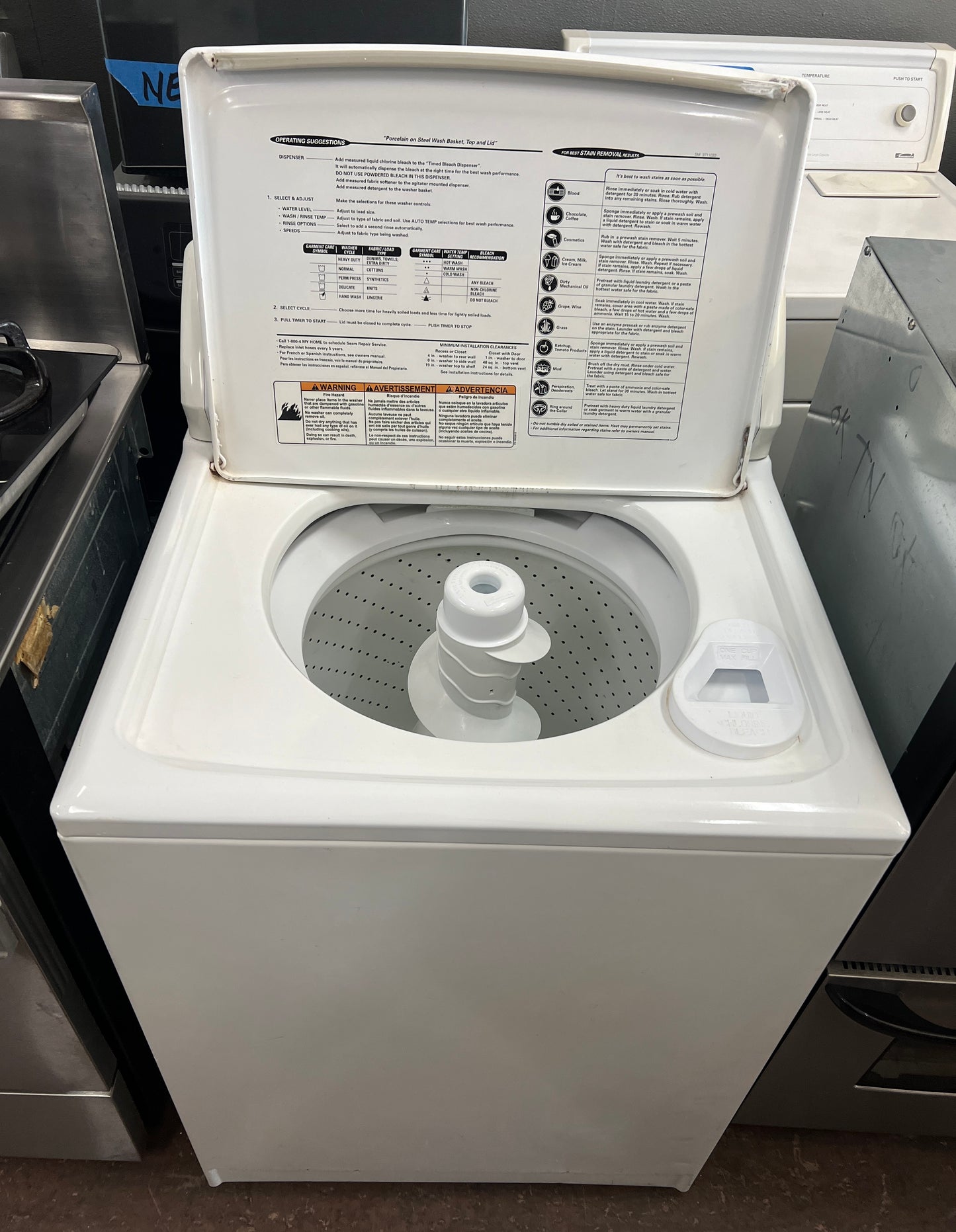 Kenmore 500 Top Load Washer In White, Ready For Pick Up/Delivery, 999687